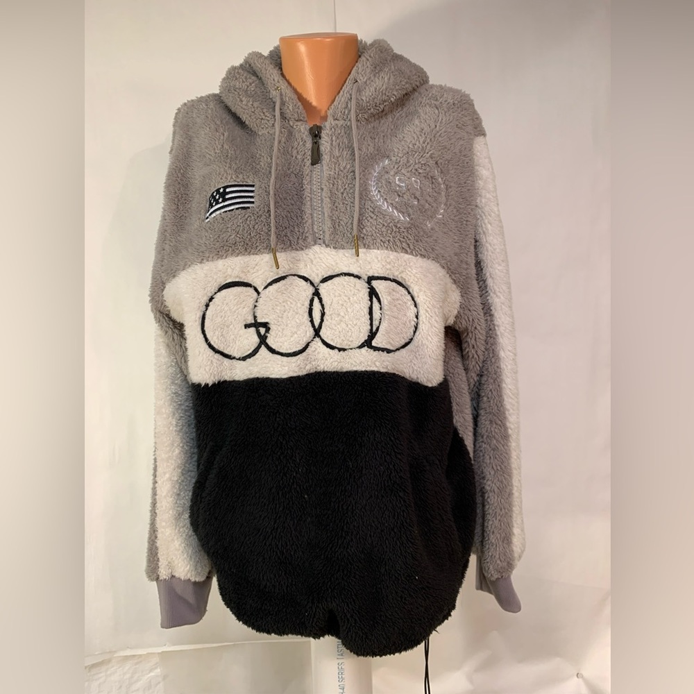 Contender Usa Olmpic Team 1992 Fuzzy  Hoodie oversized quarter zip women’s